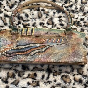 Anuschka Artistic Leather Shoulder Bag